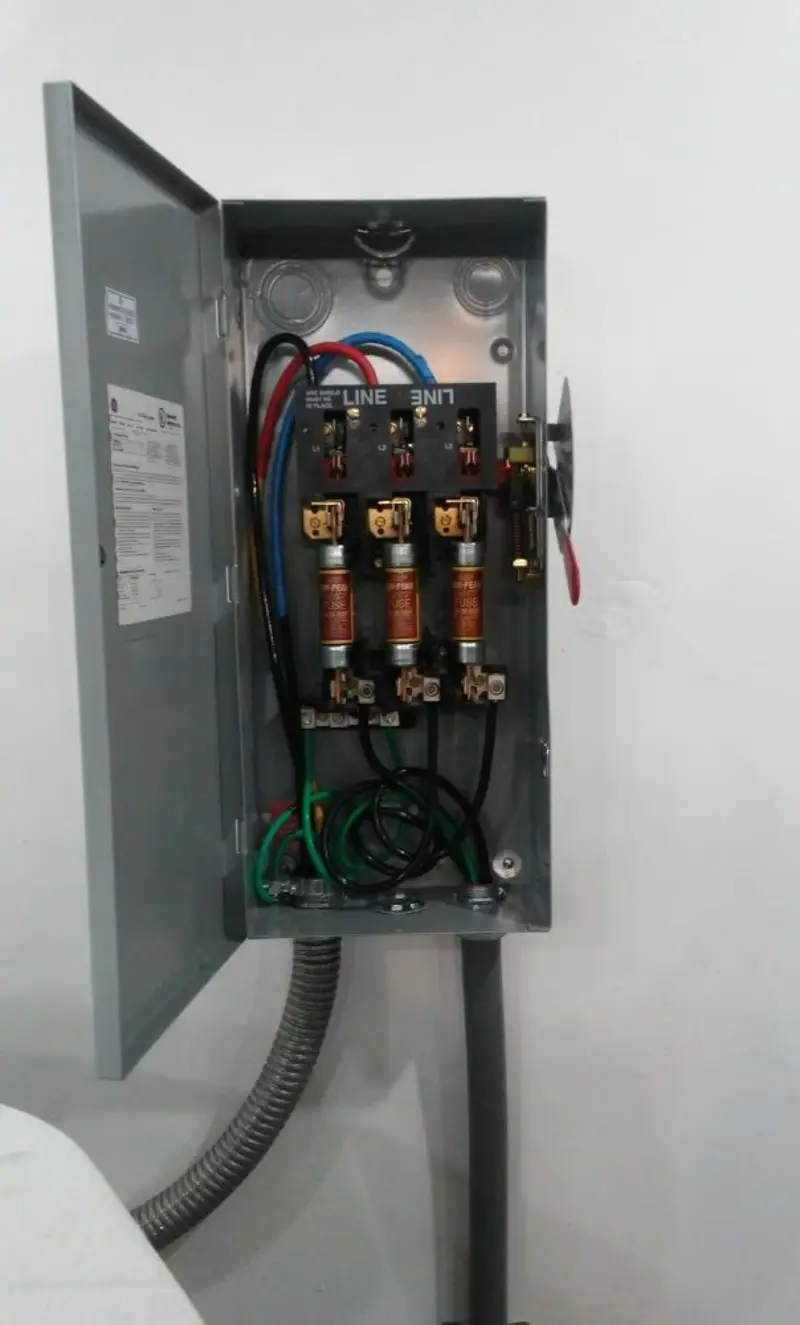Three-phase disconnect switch installed for Electrical Wiring & Rewiring in Spring Valley